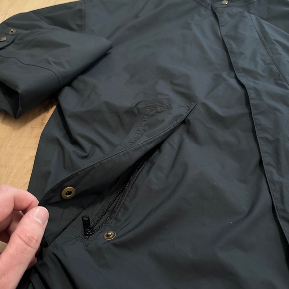 FootJoy DryJoys Convertible Golf Jacket Full Zip / Button Black Large Waterproof - Picture 10 of 11